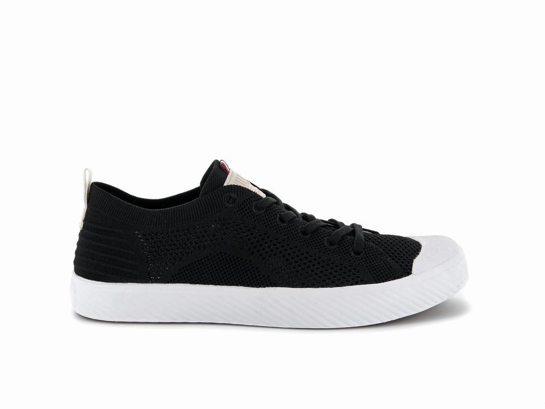 Palladium Pallaphoenix Knit Men's Low Top Sneakers Black (TLEY92614)